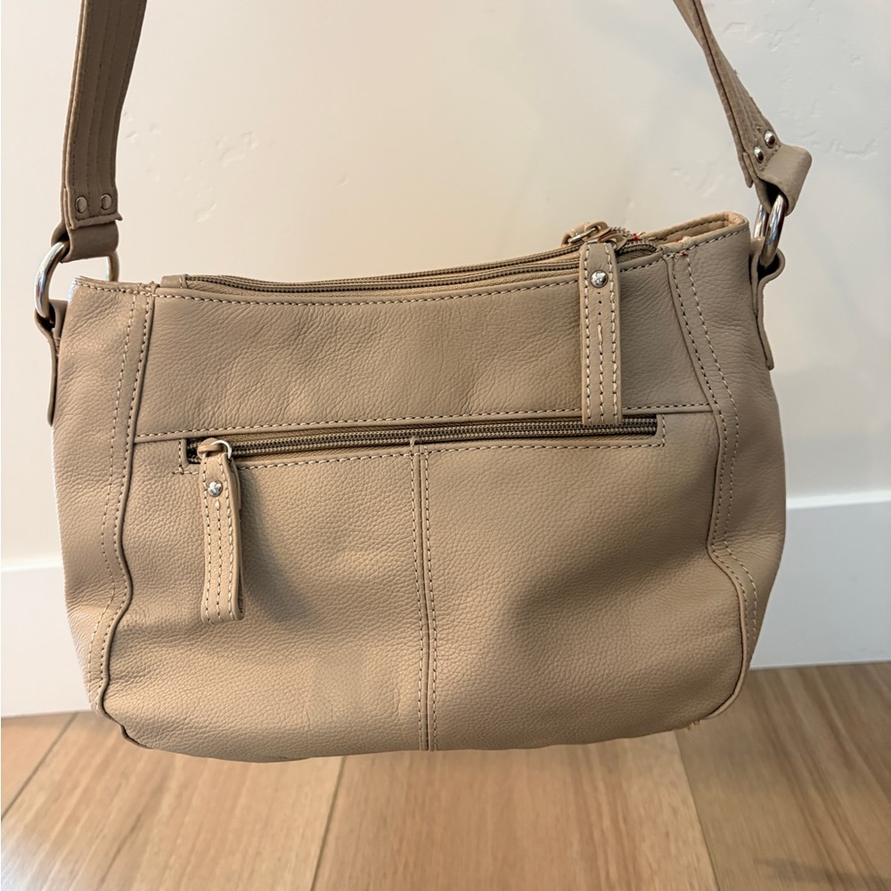 Stone & Co. Taupe Leather Crossbody Bag - Picture 4 of 8